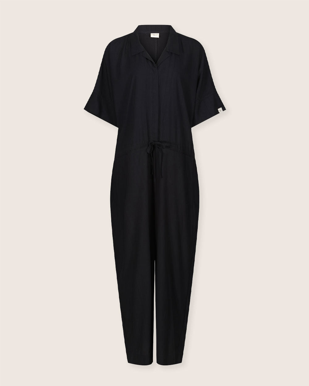 Iris Black Jumpsuit- front