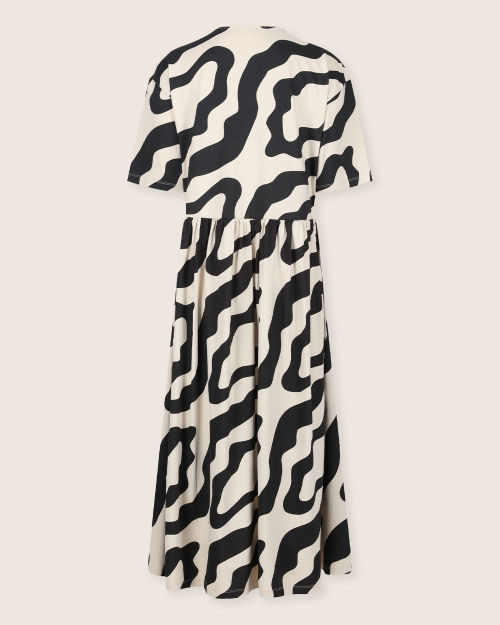 organic cotton Matilda Multicolour Swirl Print Midi Dress - image 7