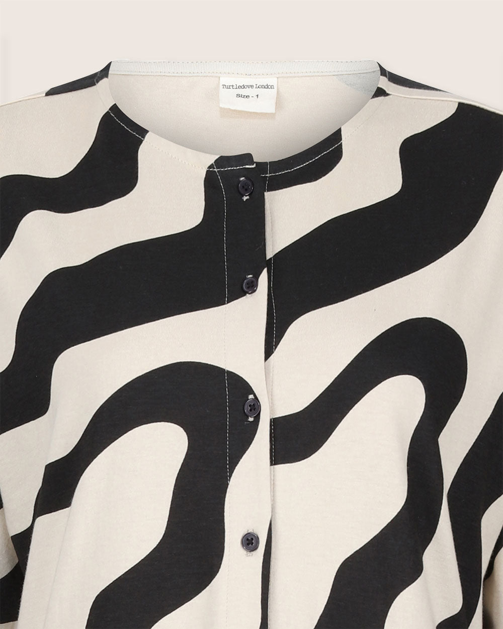 organic cotton Matilda Multicolour Swirl Print Midi Dress - image 5