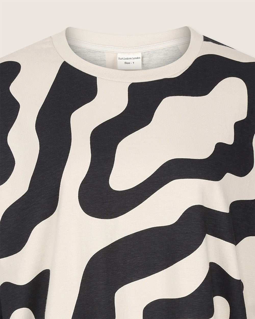 Elsie Multicolour Swirl Print Oversized T-Shirt- image 5