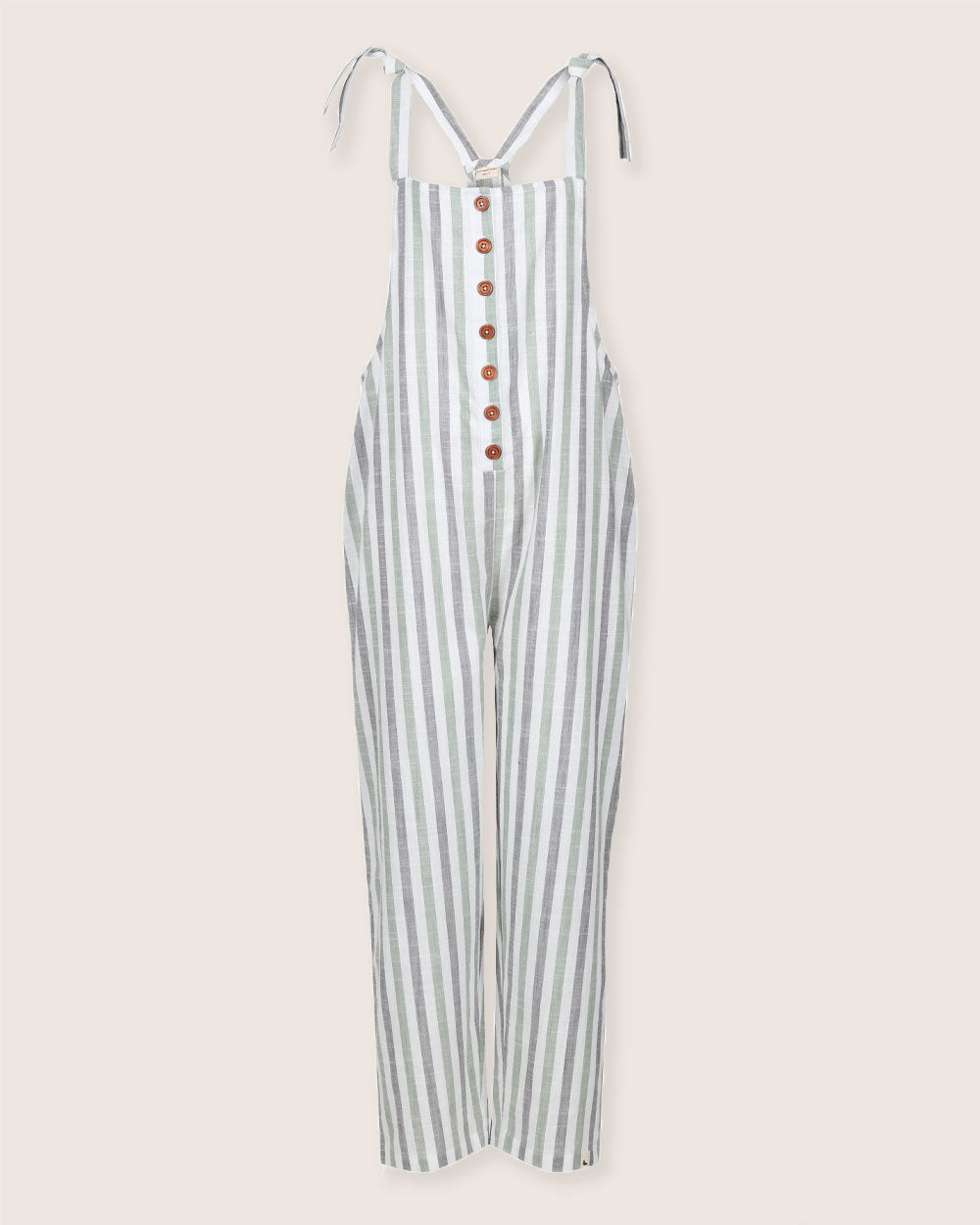 Erin Multicolour Stripe Print Dungarees- image 2