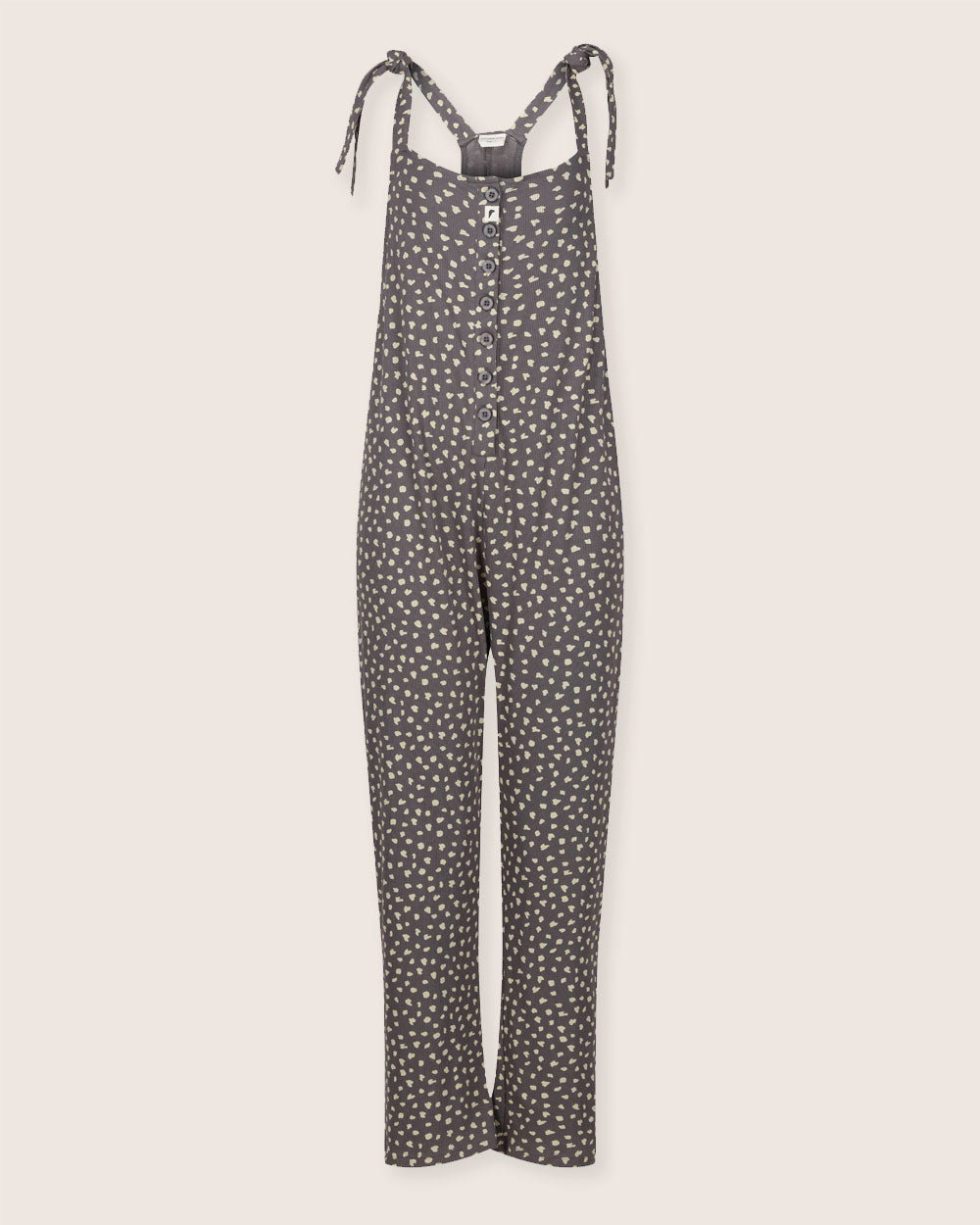 Organic Cotton Erin Grey Animal Print Dungarees - image 2