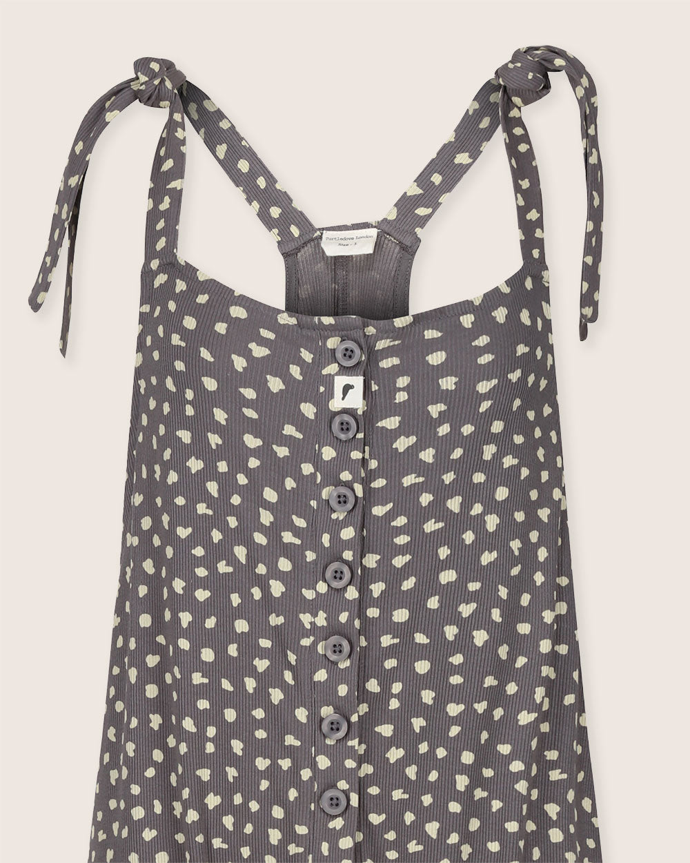 Organic Cotton Erin Grey Animal Print Dungarees - image 3