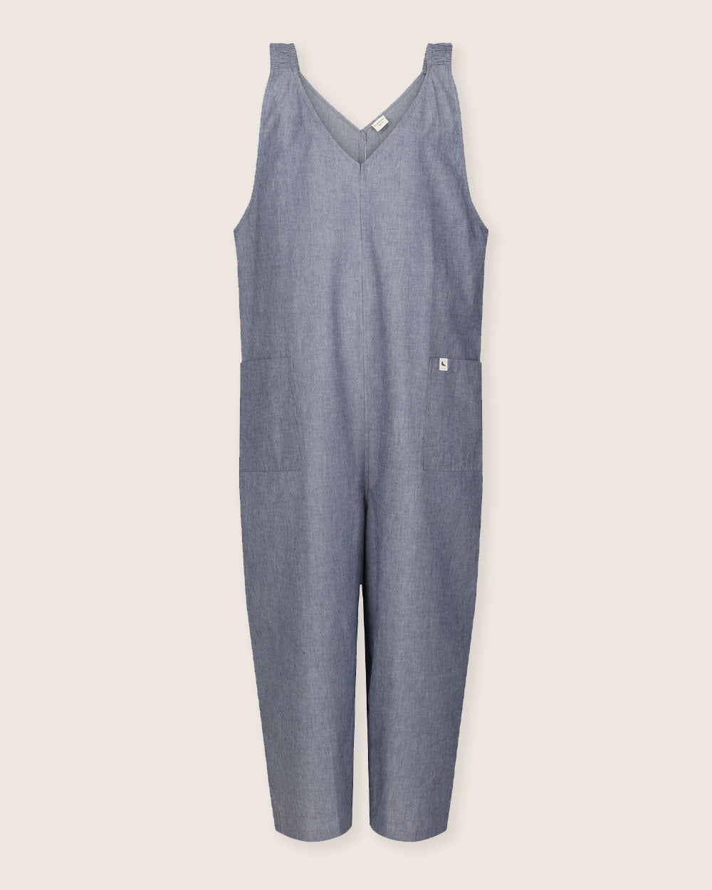 Grace Blue Denim Wide Leg Jumpsuit- image 2