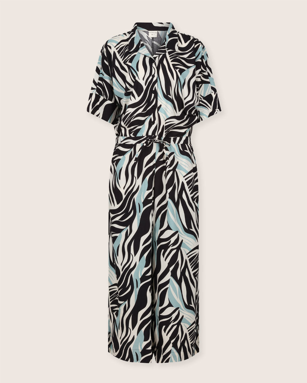 eco viscose Iris Multicolour Zebra Twirl Print Jumpsuit - image 2