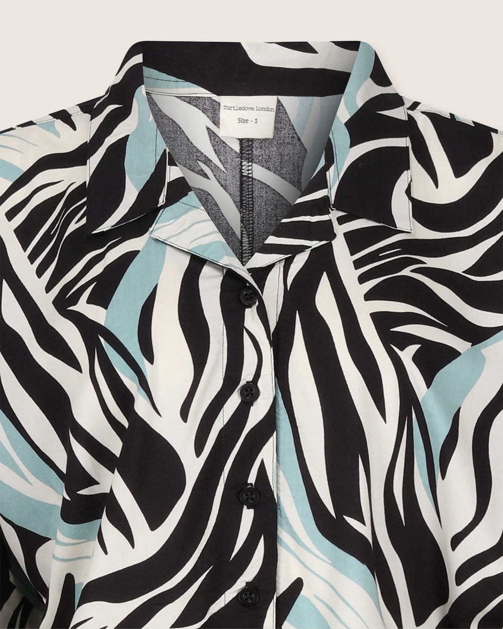 eco viscose Iris Multicolour Zebra Twirl Print Jumpsuit - image 3