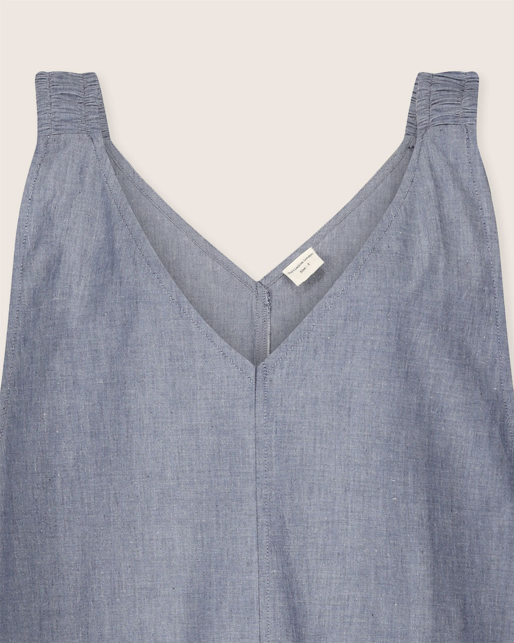 Grace Blue Denim Wide Leg Jumpsuit- image 4
