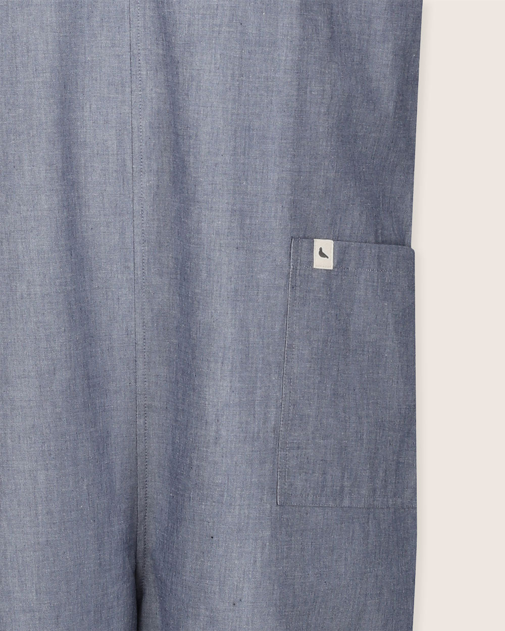 Grace Blue Denim Wide Leg Jumpsuit- image 5