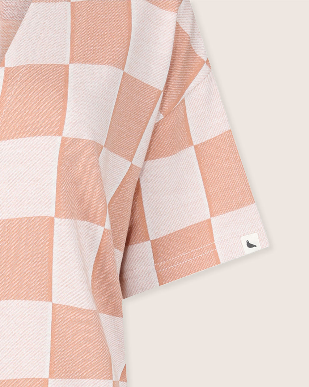 Eden Orange Bold Check Print Midi Dress- image 4