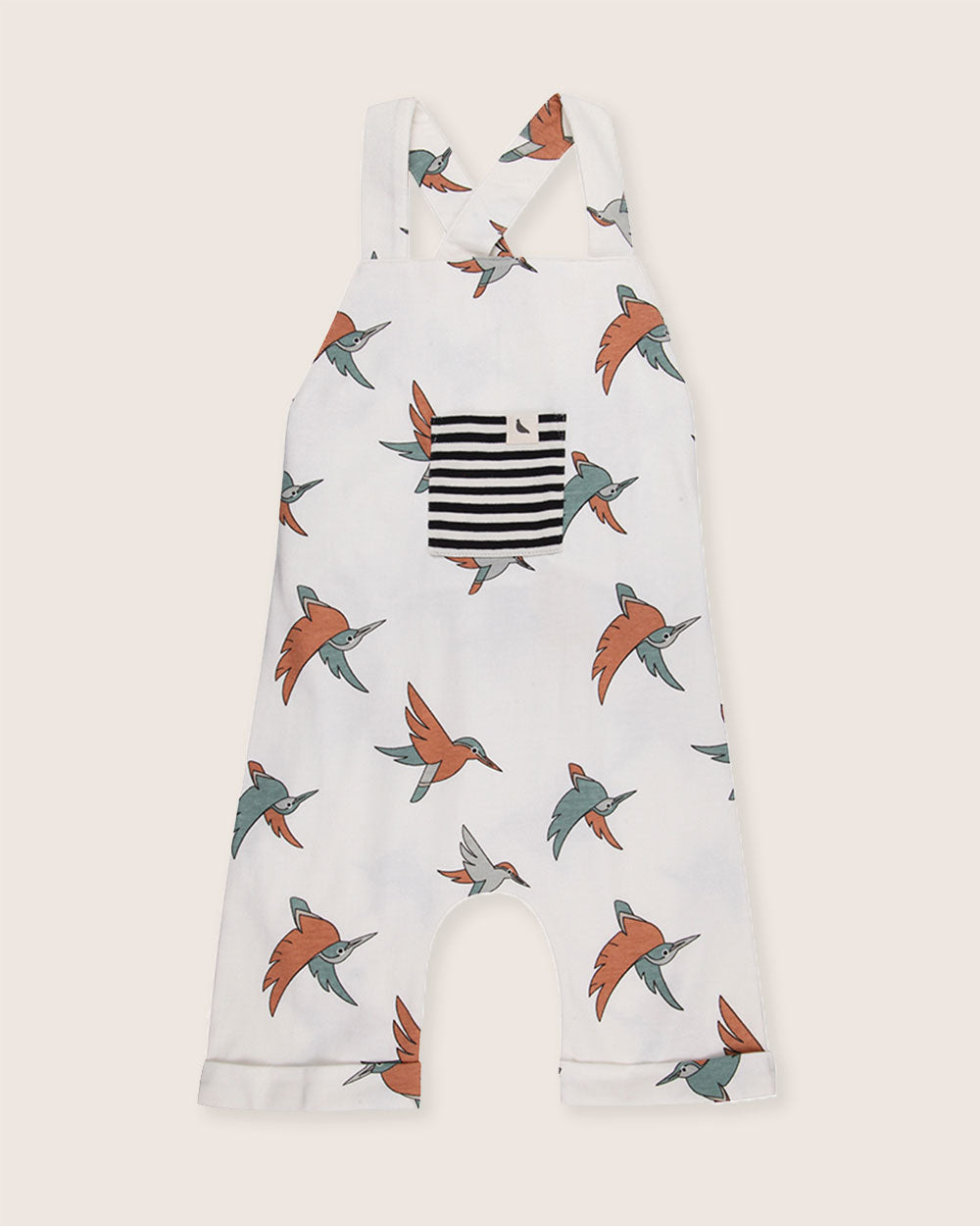 organic cotton White Birdsong Print Jumpsuit - image 2