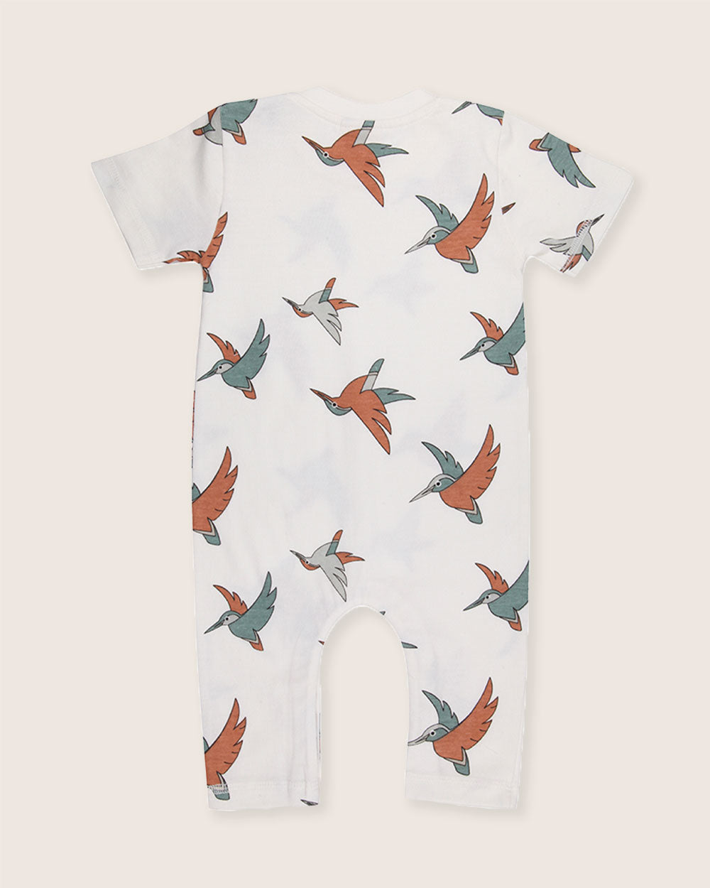 White Birdsong Print Romper - image 5