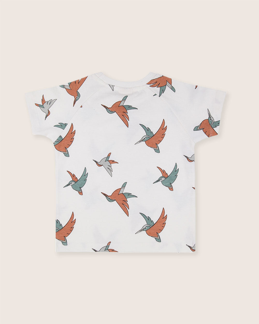 organic cotton White Birdsong Print T-Shirt - image 5