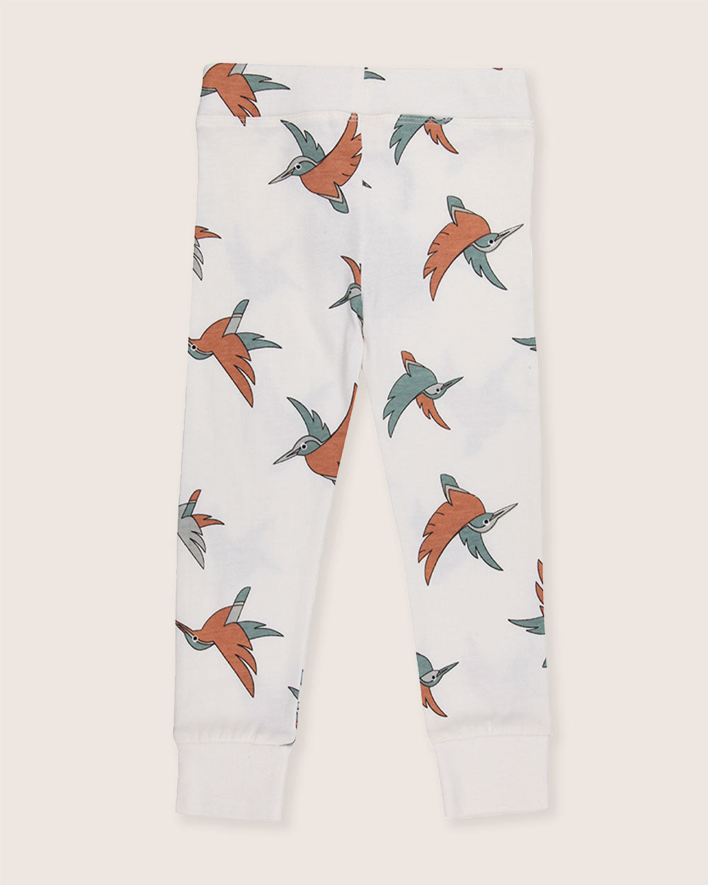 organic cotton White Birdsong Print Leggings - image 4