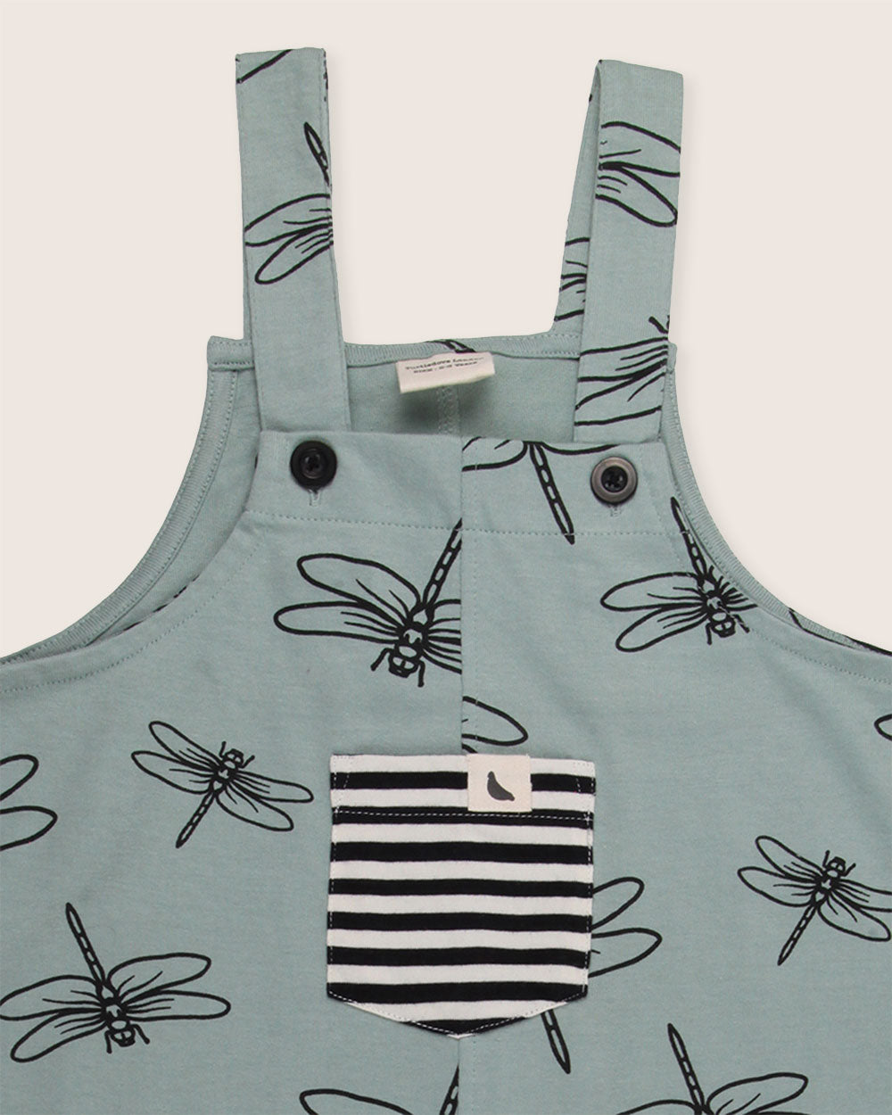 organic cotton Blue Damselfly Print Dungarees - image 3