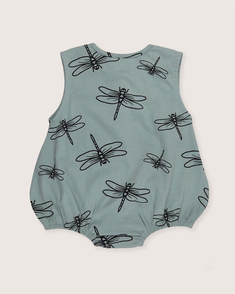 organic cotton Blue Damselfly Print Bubble Romper - image 5