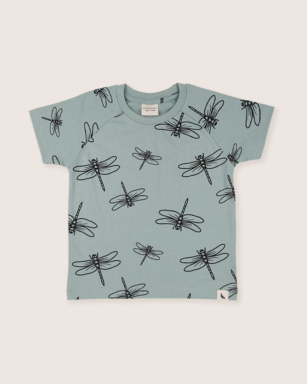organic cotton Blue Damselfly Print T-Shirt - image 2