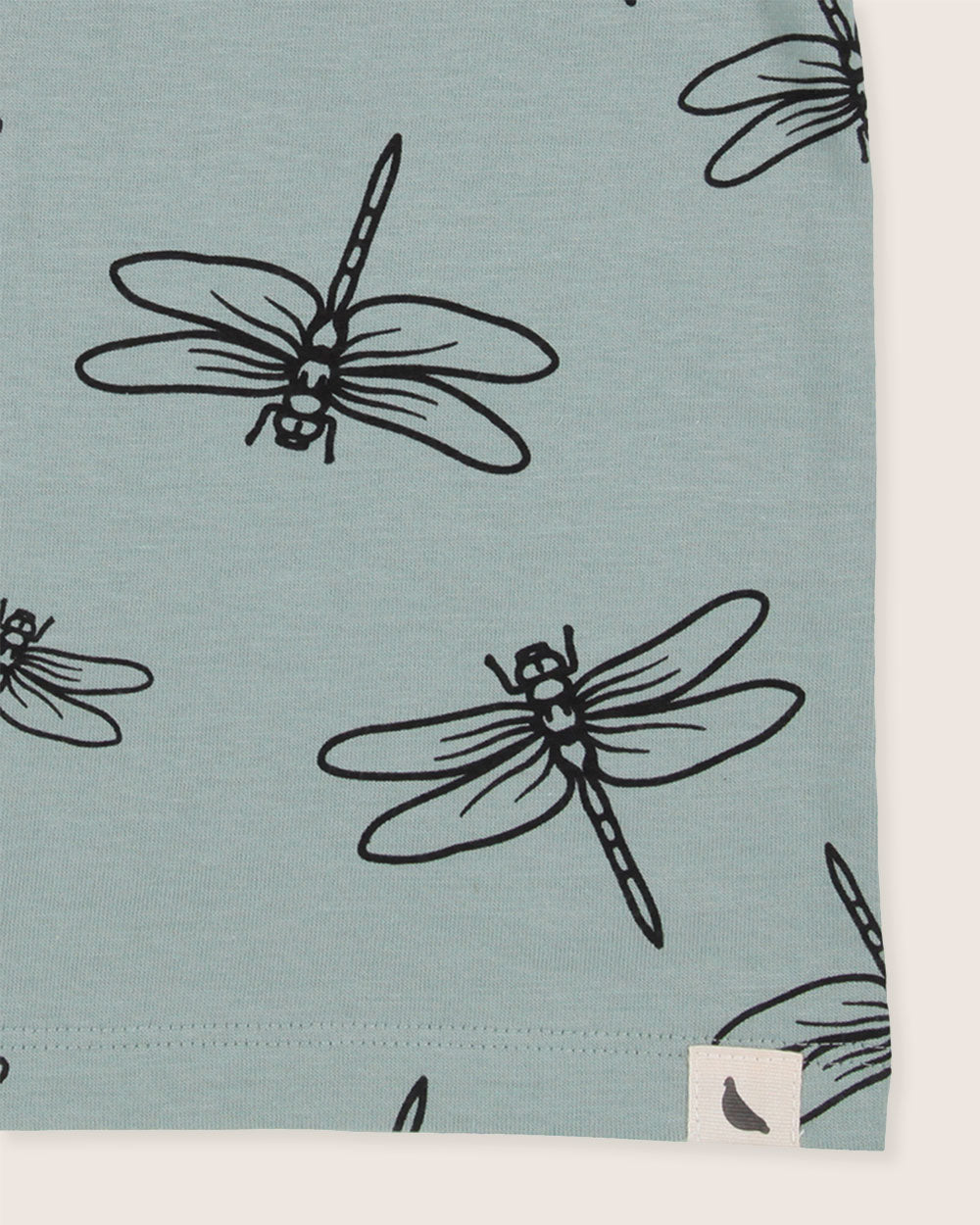 organic cotton Blue Damselfly Print T-Shirt - image 4