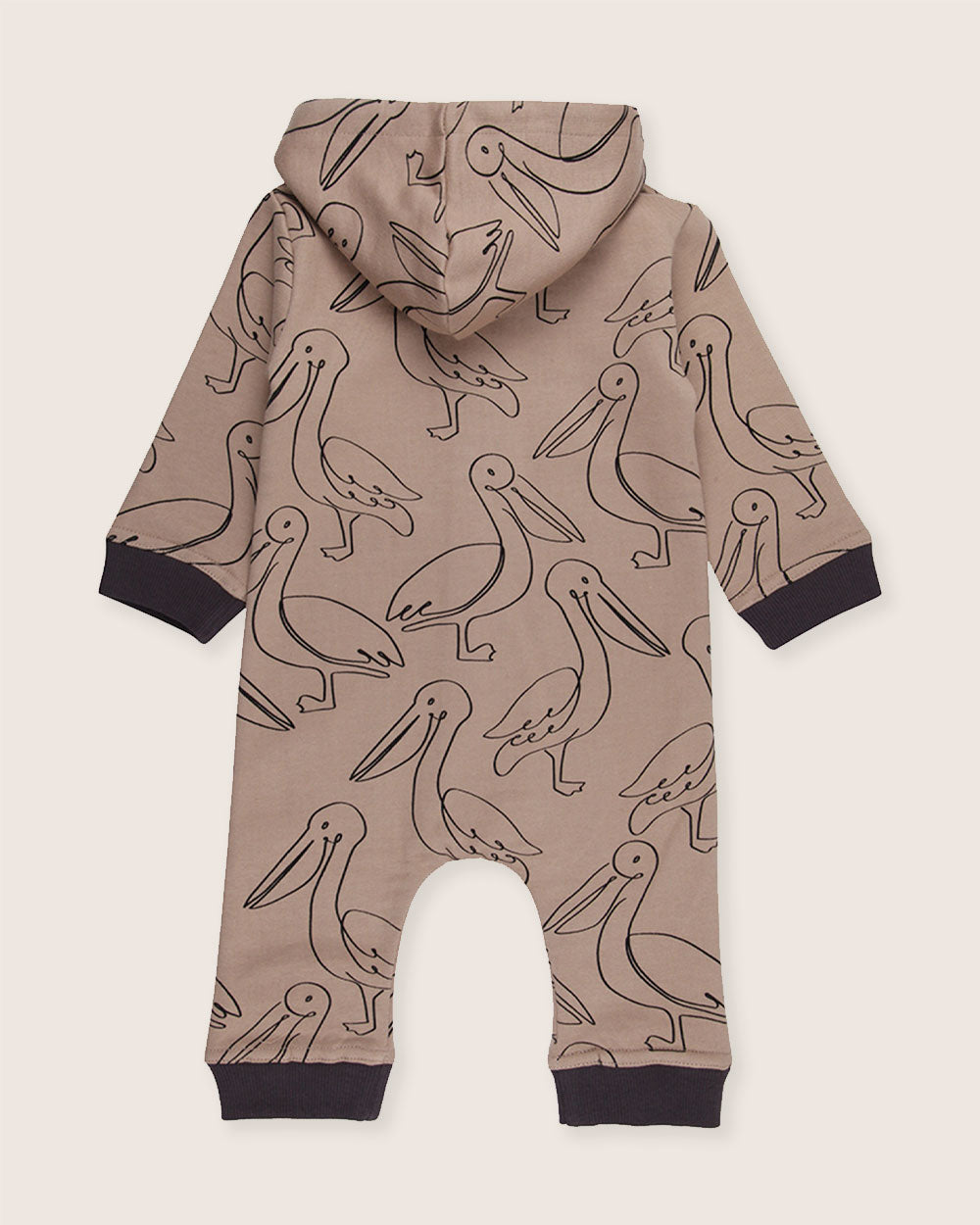ago free dye Beige Pelican Print Romper - image 5