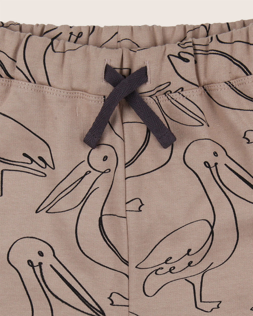 organic cotton Beige Pelican Print Shorts - image 3