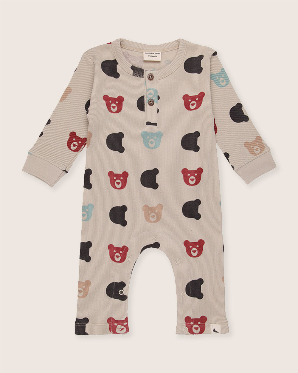 Stone Smiling Bear Print Romper - image 2