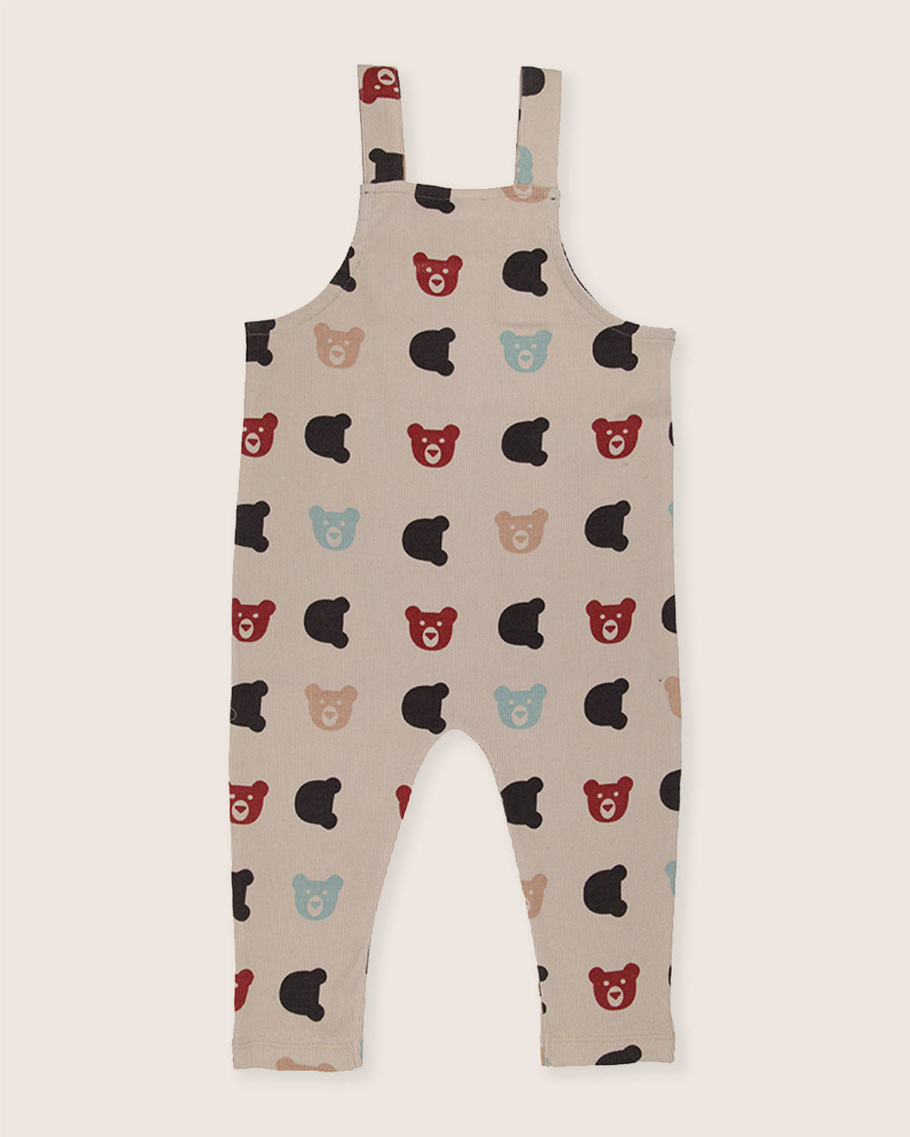 organic cotton Stone Smiling Bear Print Dungarees - image 5