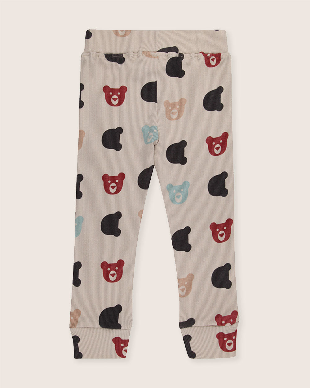organic cotton Stone Smiling Bear Print Leggings - image 1