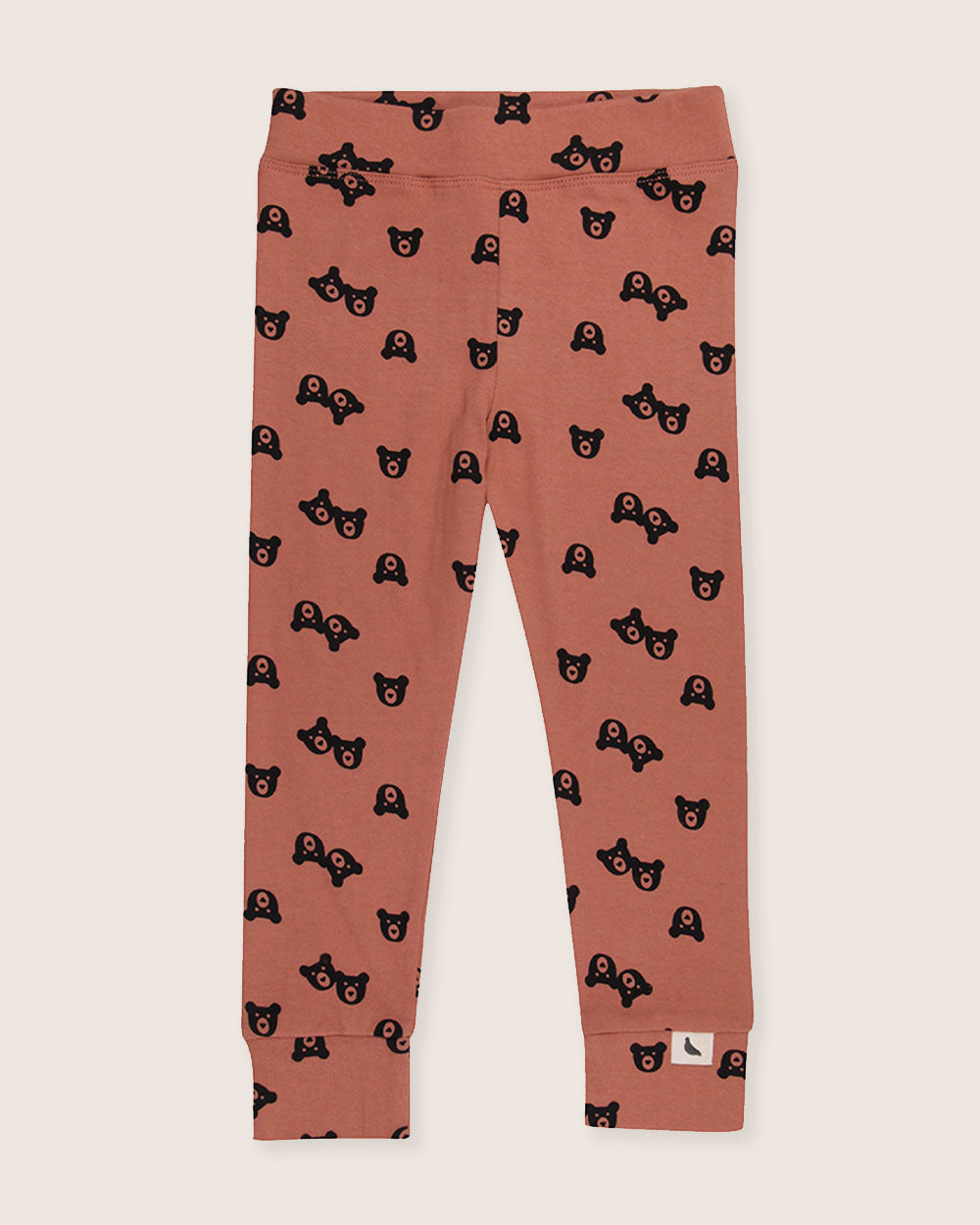 organic cotton Red Bear Print Leggings - image 2