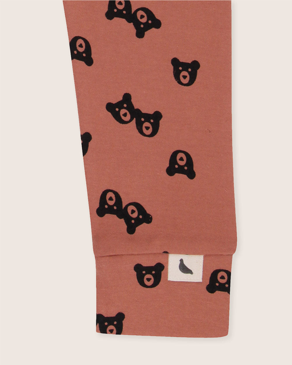 organic cotton Red Bear Print Leggings - image 3