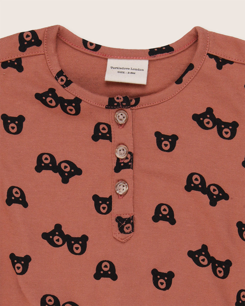 Red Bear Print Romper - image 3