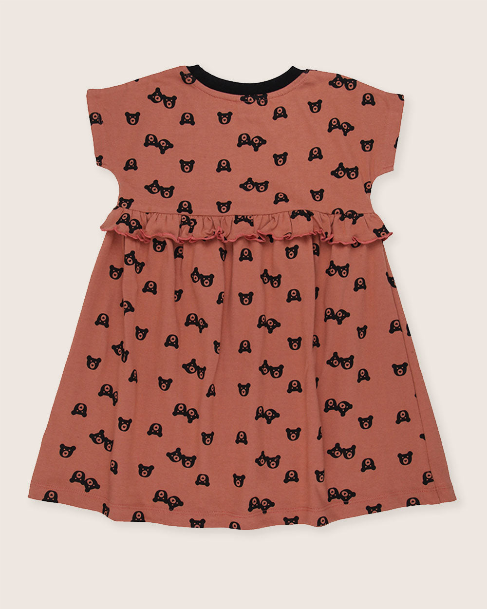 organic cotton Red Bear Print Dress - image 4