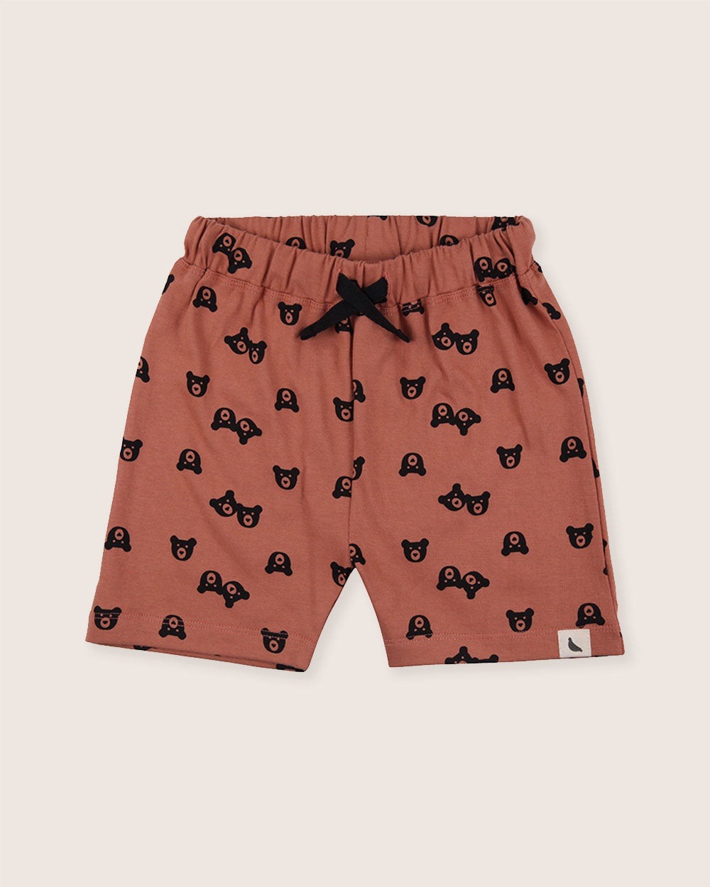 organic cotton Red Bear Print Shorts - image 1