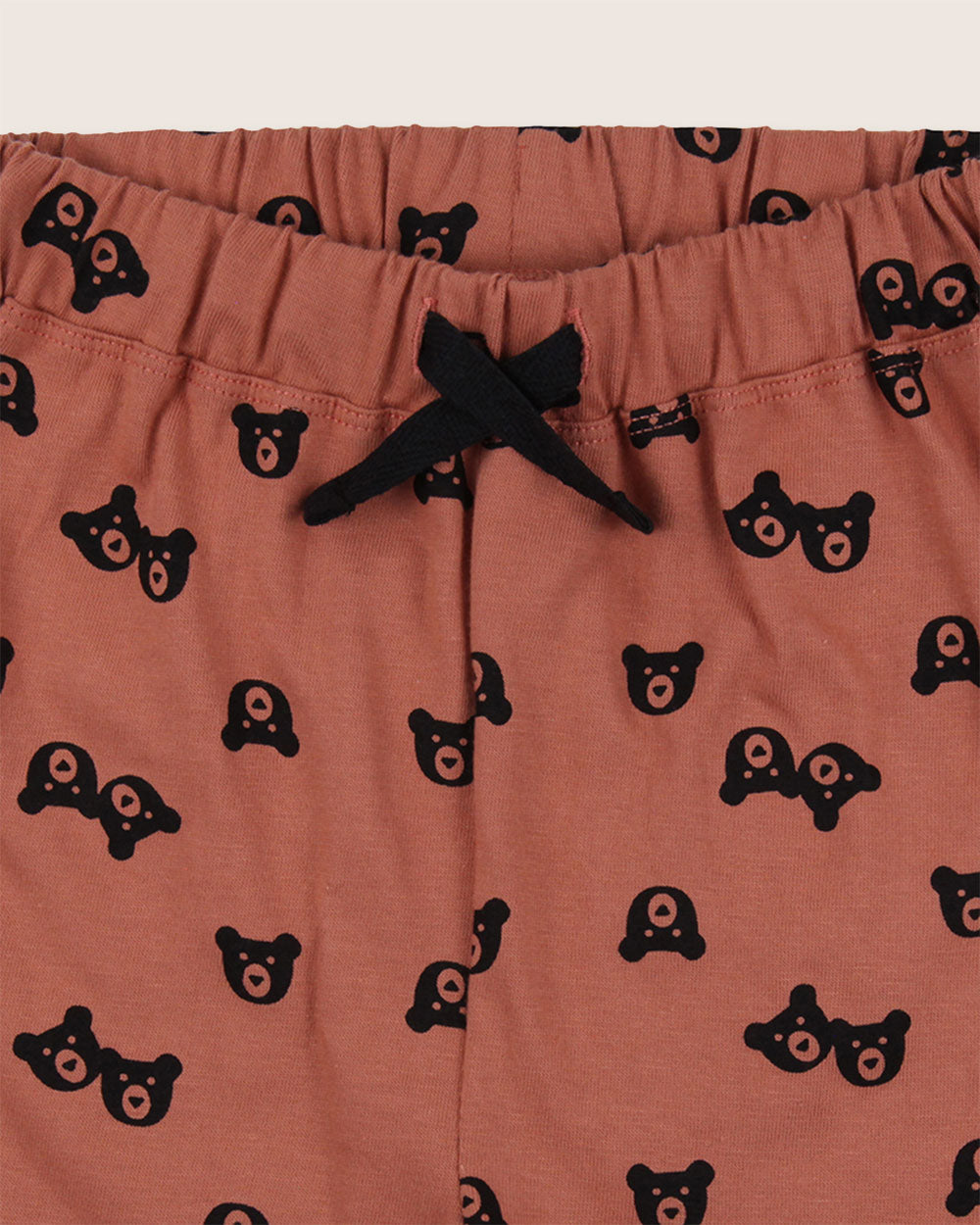 organic cotton Red Bear Print Shorts - image 2