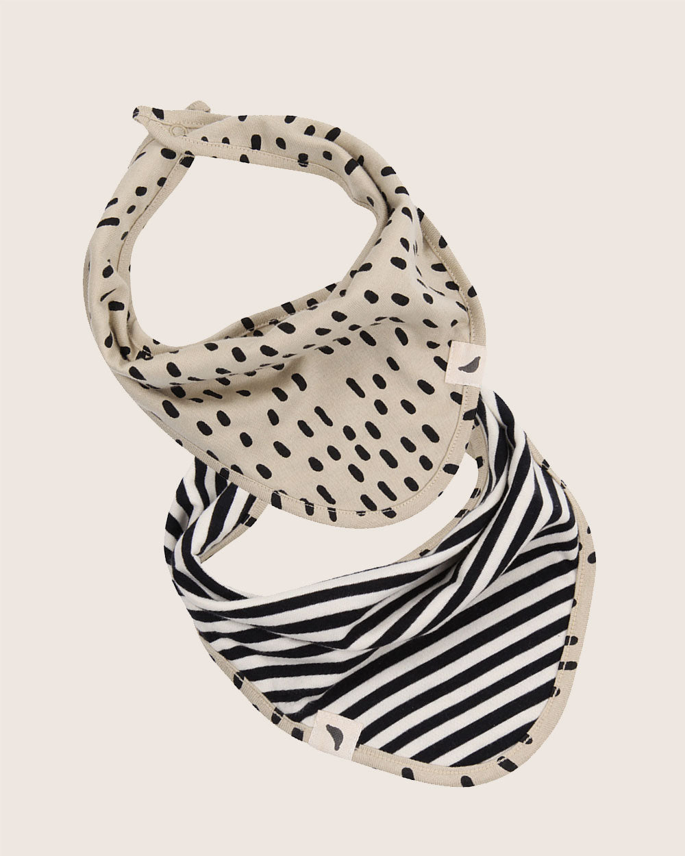 Multicolour Doodle And Stripe Print Bib - image 2