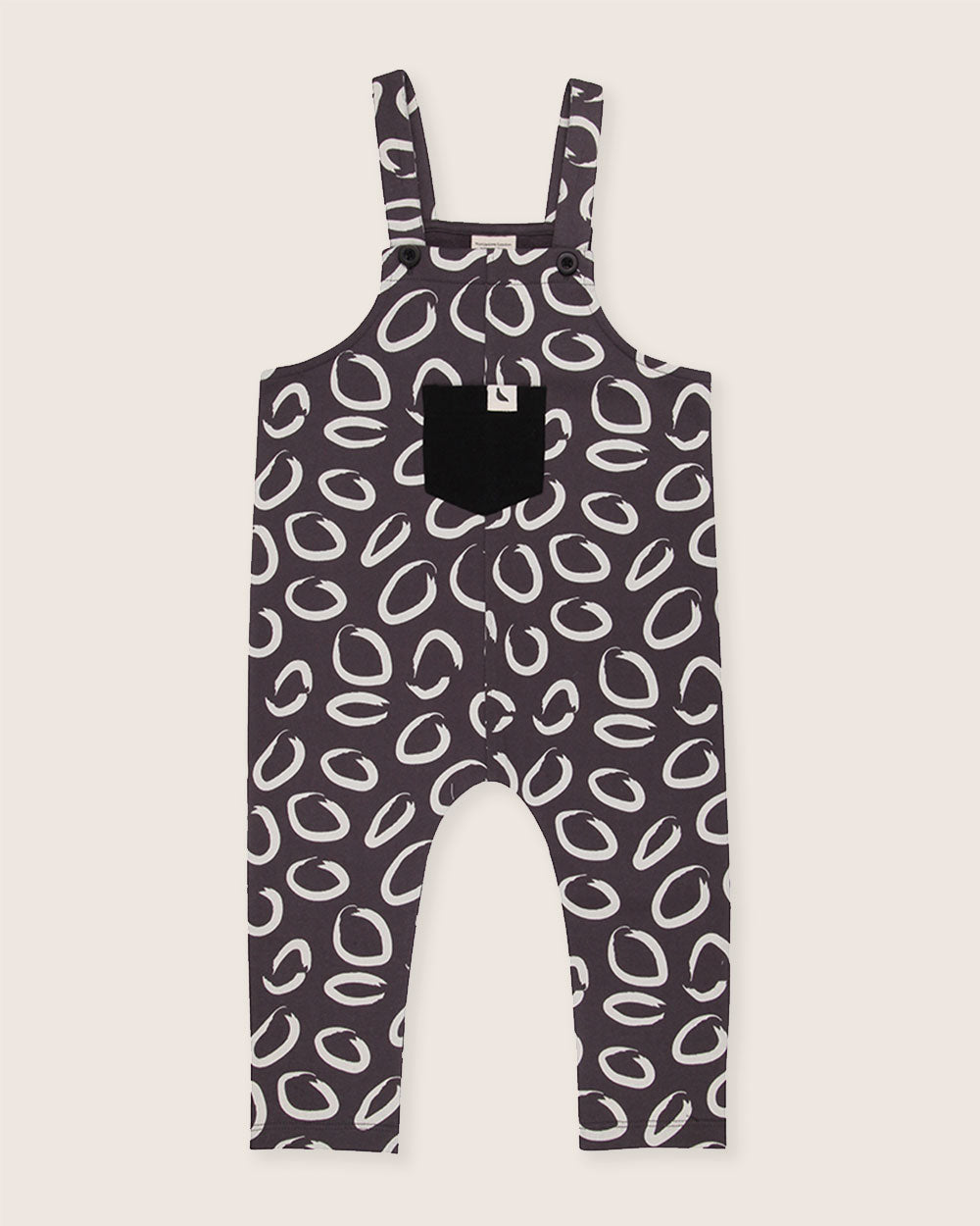 organic cotton Brown Eyespot Print Dungarees - image 1
