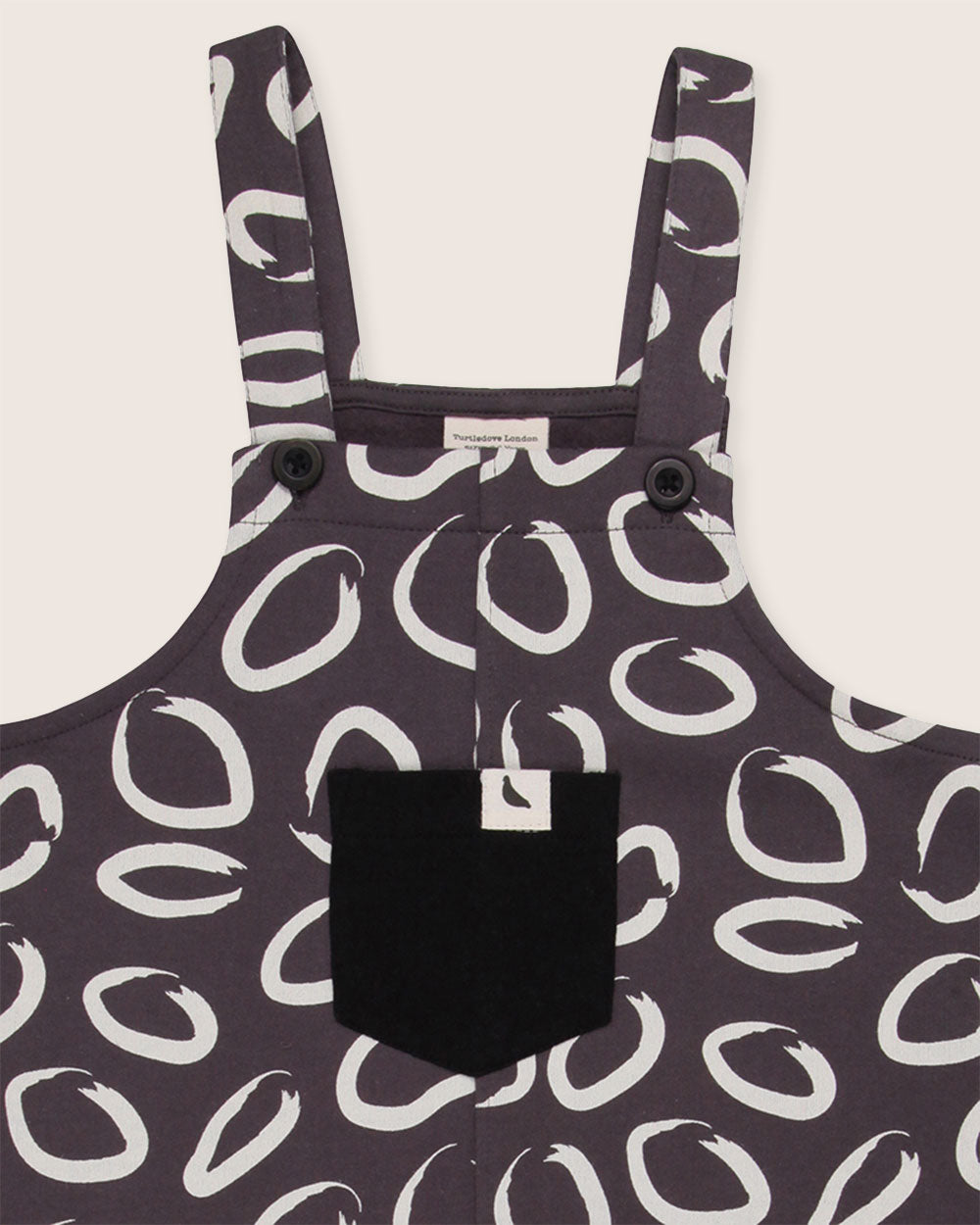 organic cotton Brown Eyespot Print Dungarees - image 2