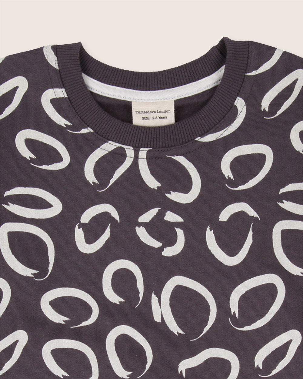 organic cotton Brown Eyespot Print Sweatshirt - image 4