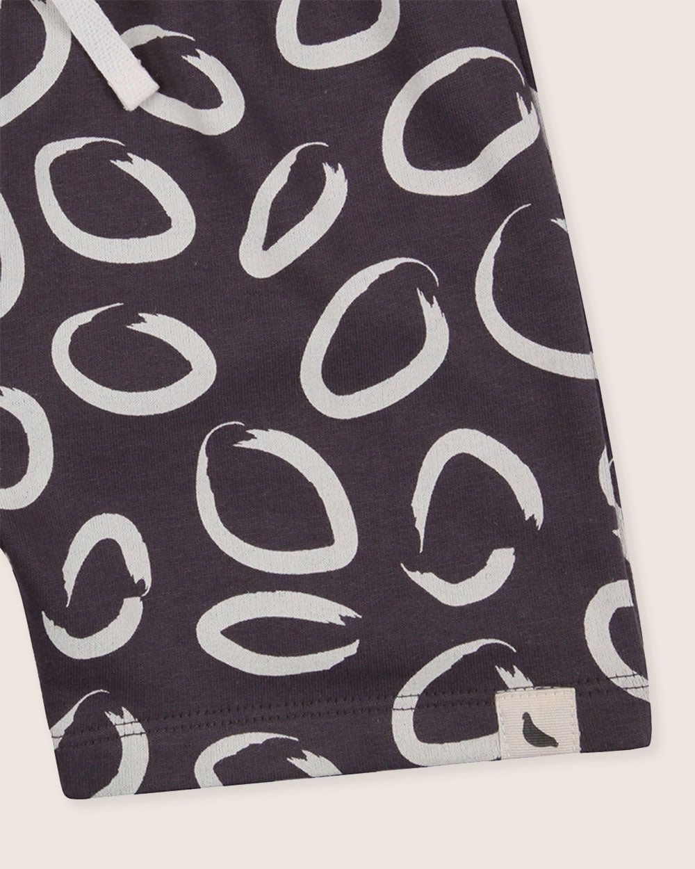 organic cotton Brown Eyespot Print Shorts - image 4