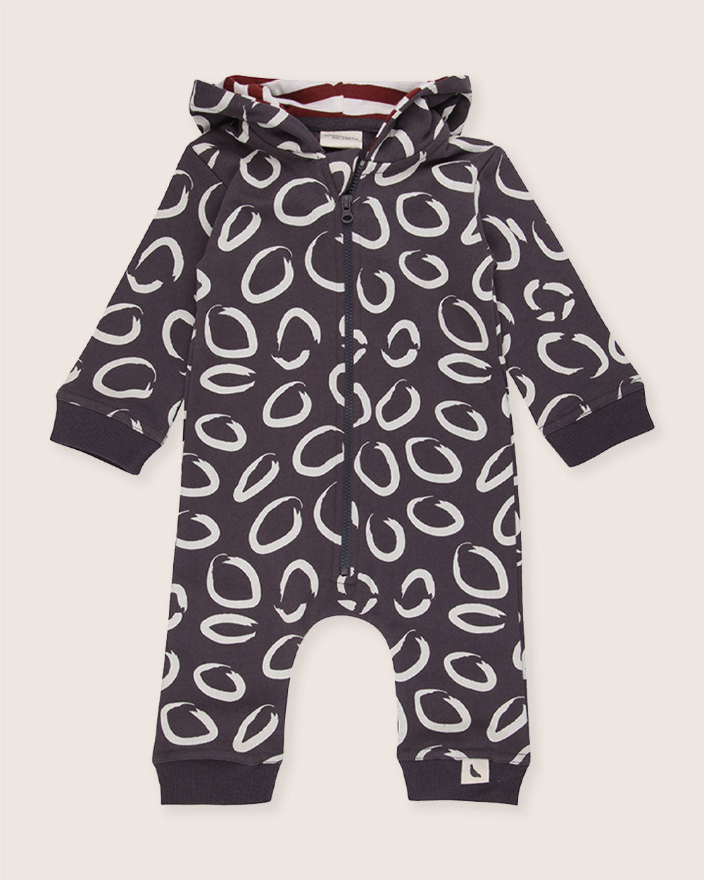 organic cotton Brown Eyespot Print Romper - image 2