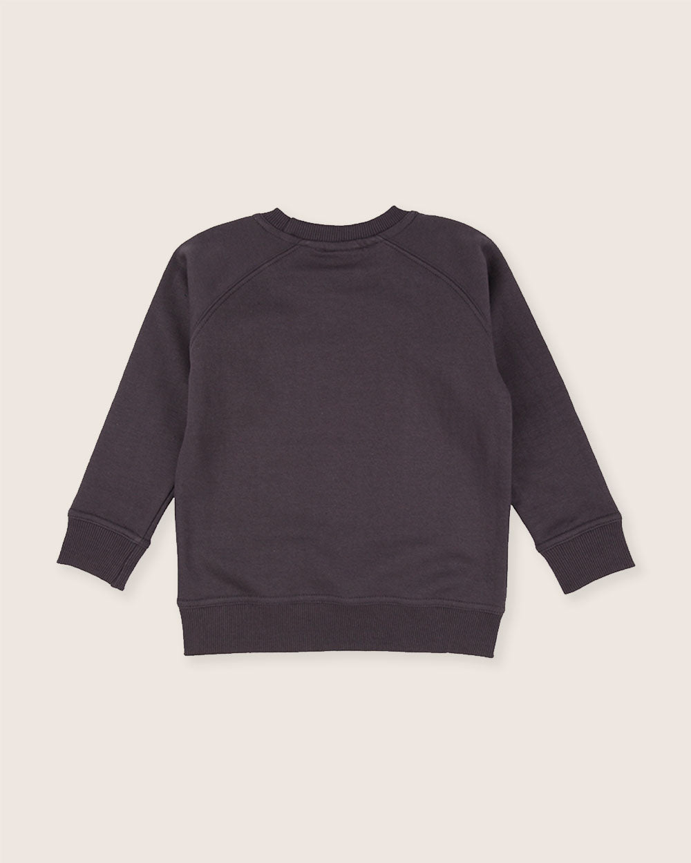 organic cotton Charcoal Grey Bear Face Print Sweatshirt - image 5