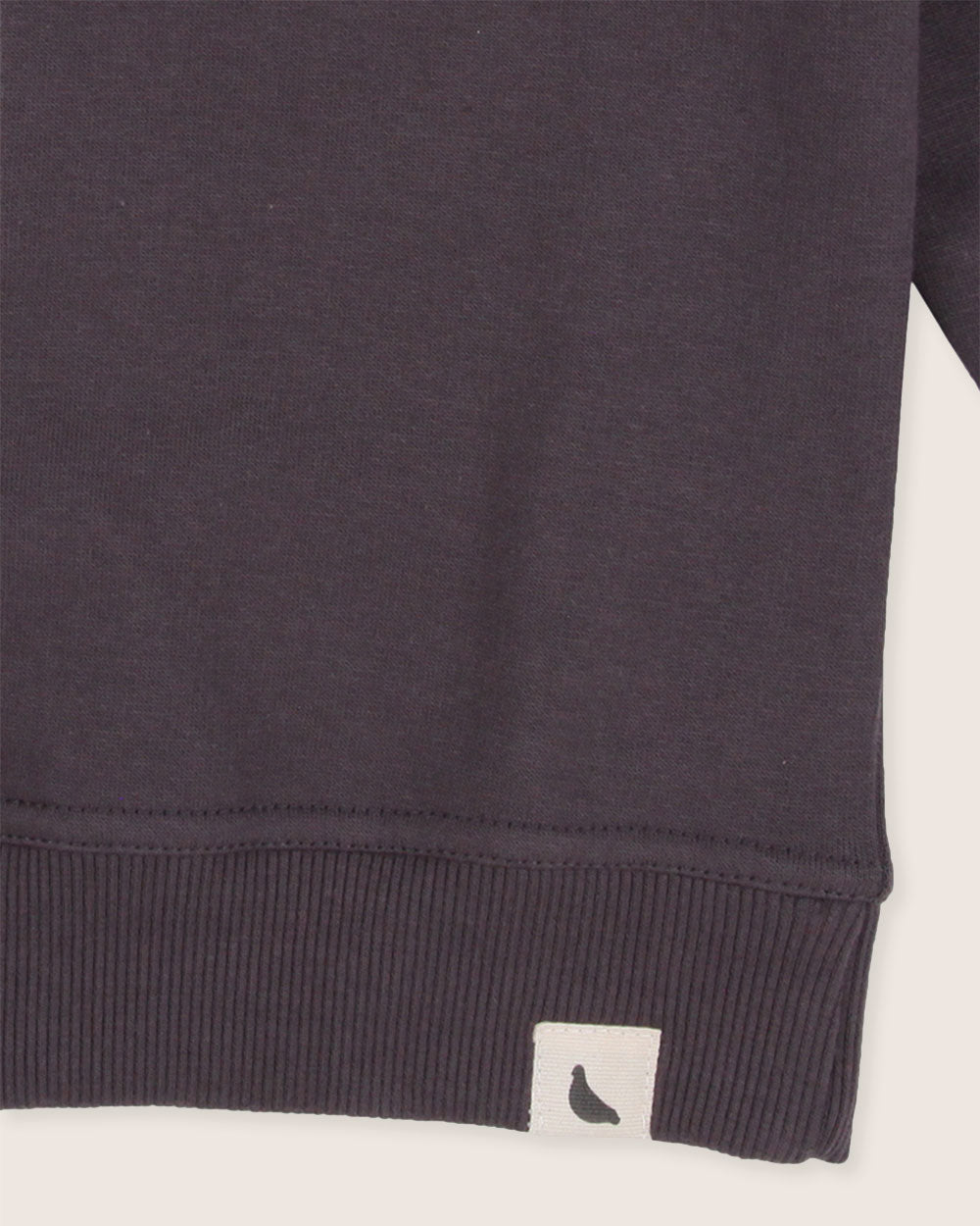 organic cotton Charcoal Grey Bear Face Print Sweatshirt - image 4