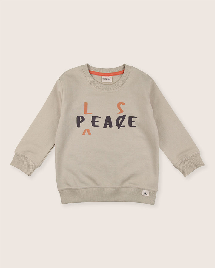Peace Please Print Sweatshirt
