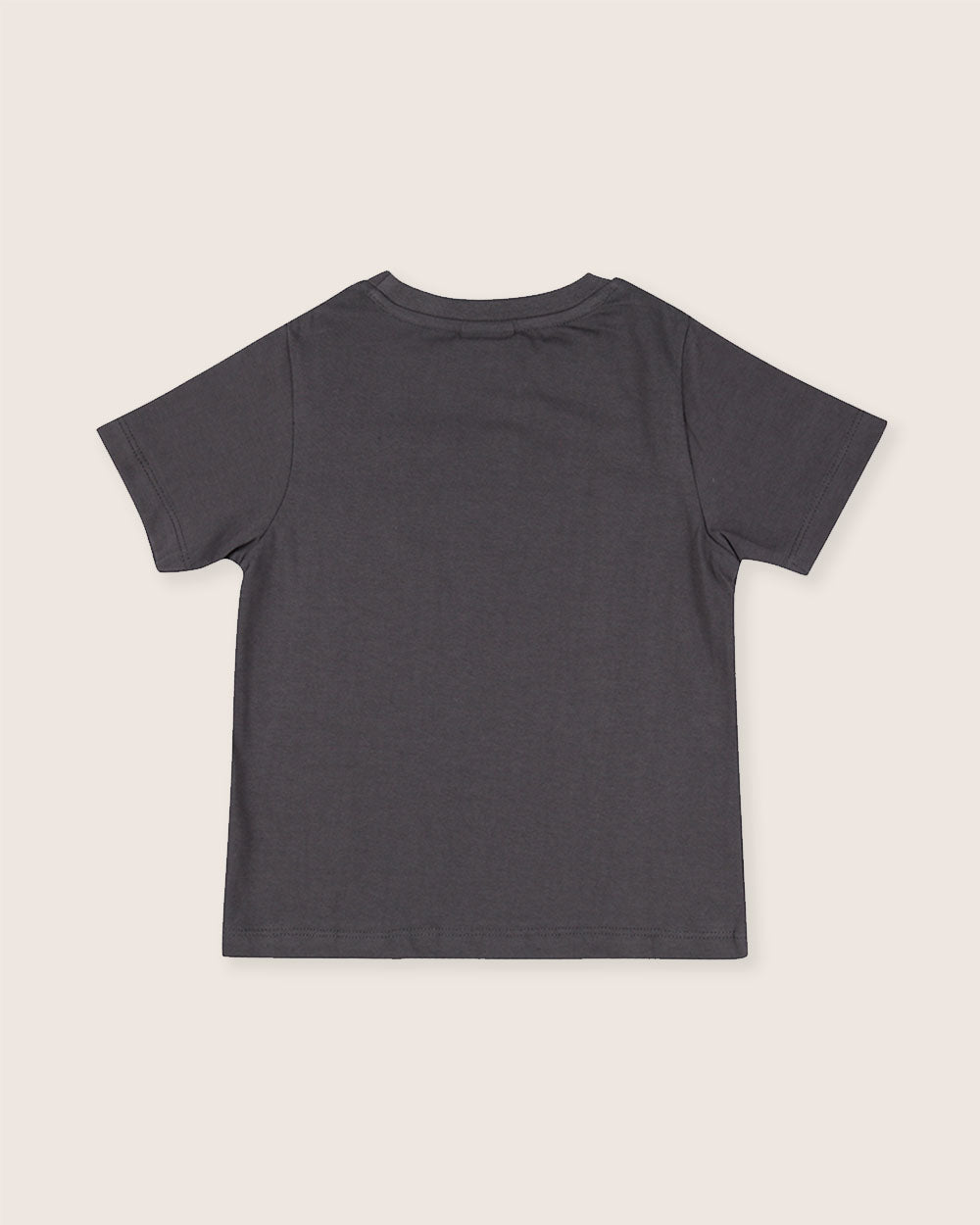 Organic cotton Charcoal Grey Peace Please Slogan Print T-Shirt - image 4