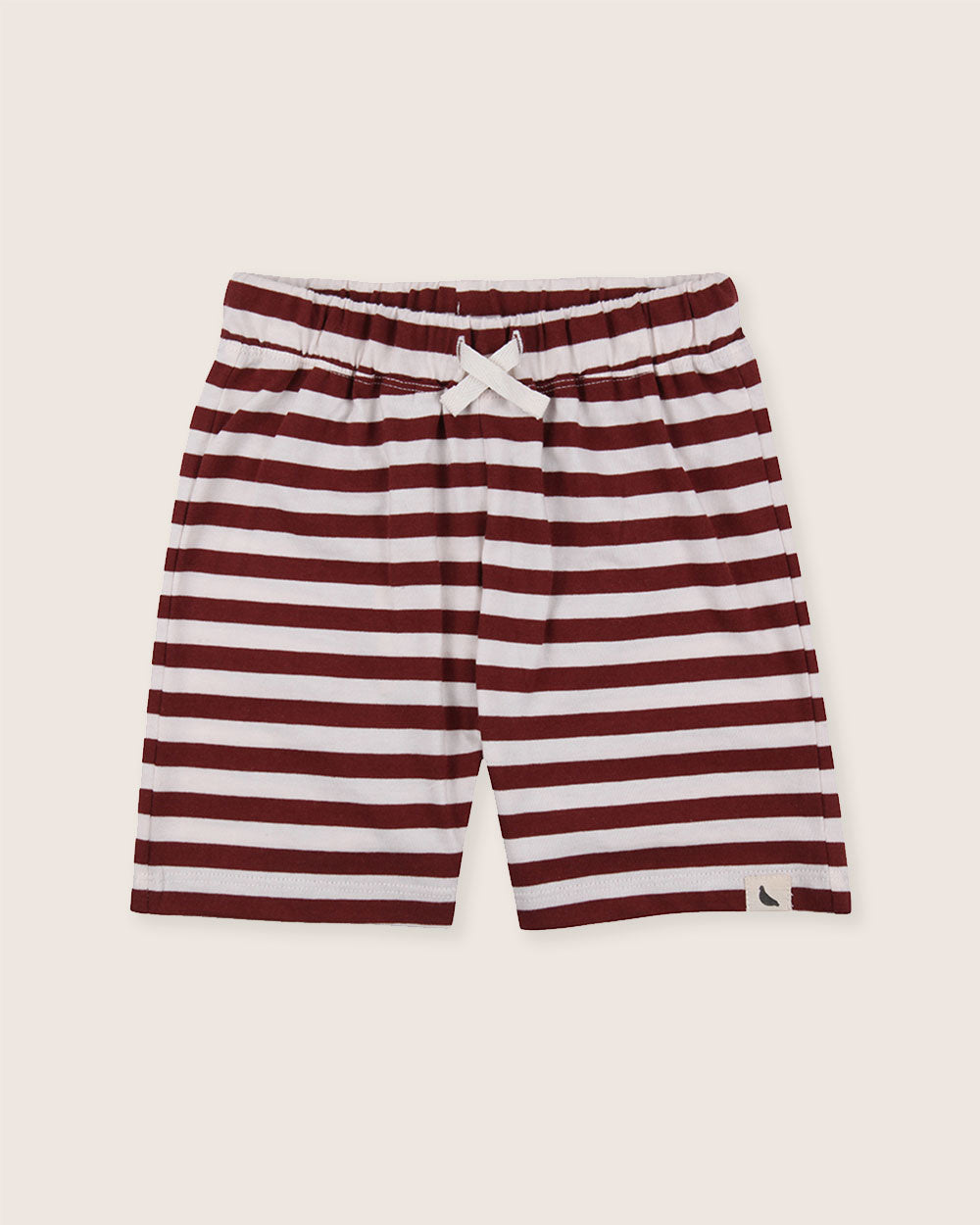 Red Horizontal Stripe Print Shorts - image 1