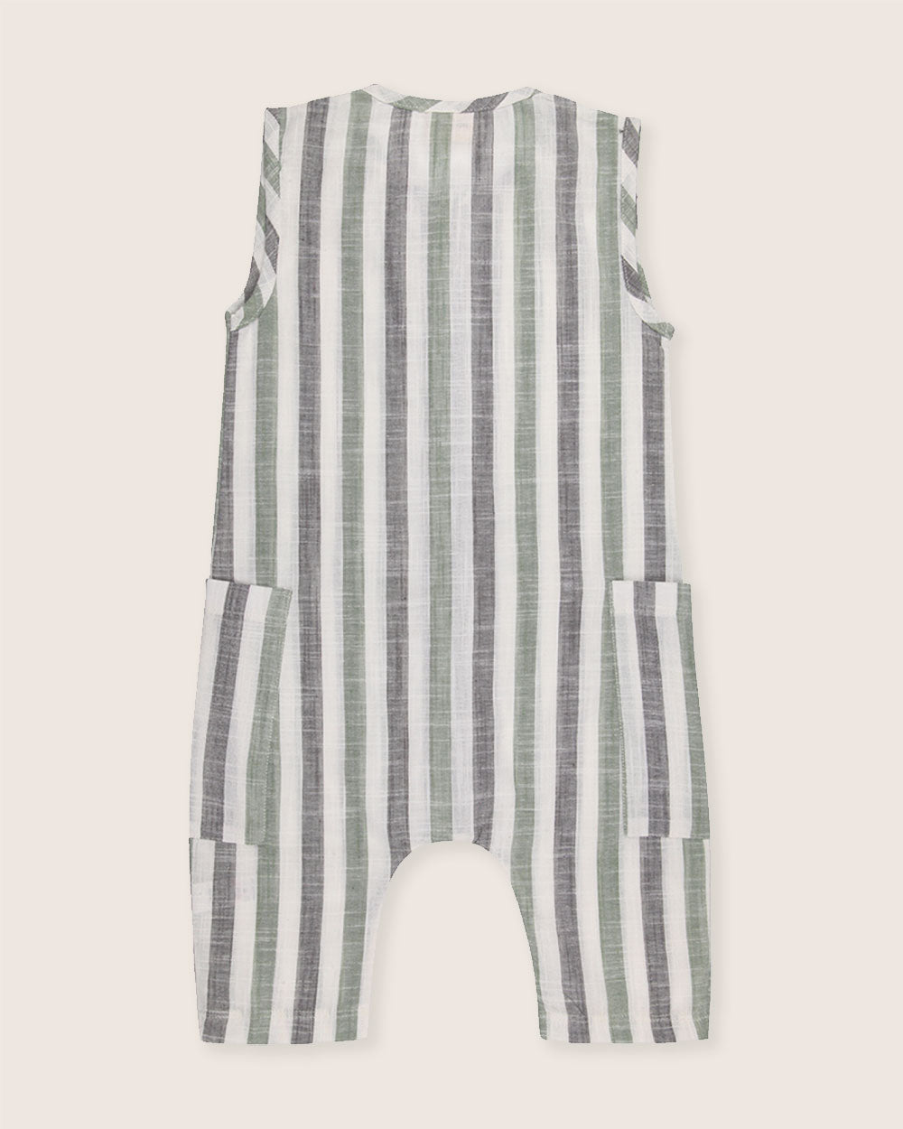 organic cotton Multicolour Stripe Print Romper - image 4