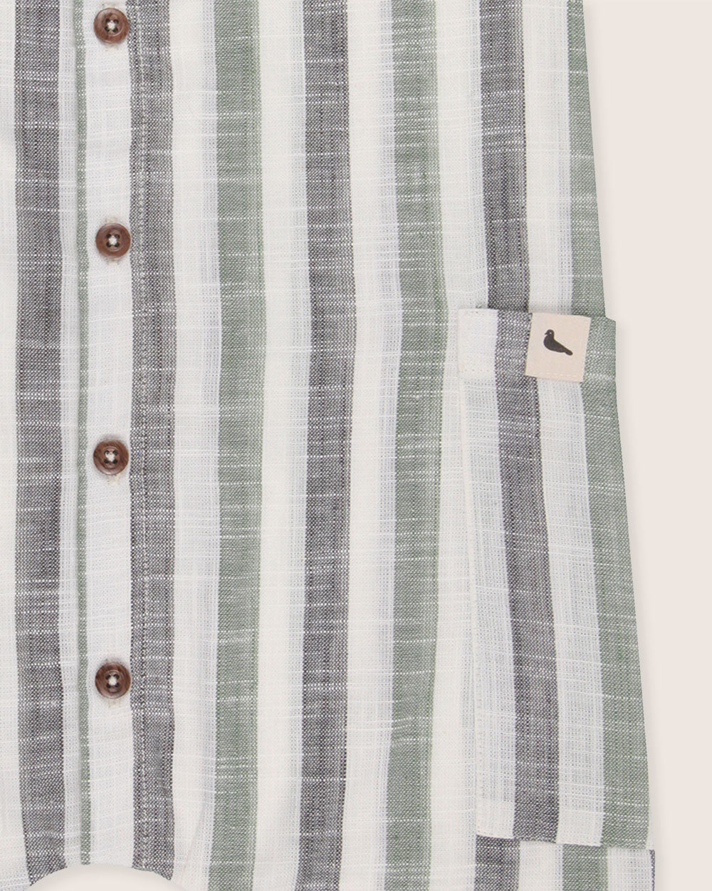 organic cotton Multicolour Stripe Print Romper - image 3