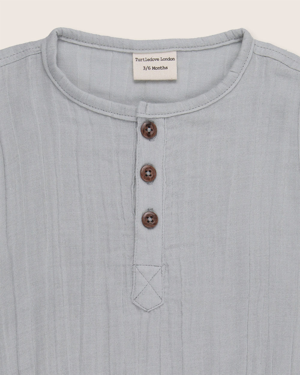 organic cotton Sky Blue Bubble Romper - image 4