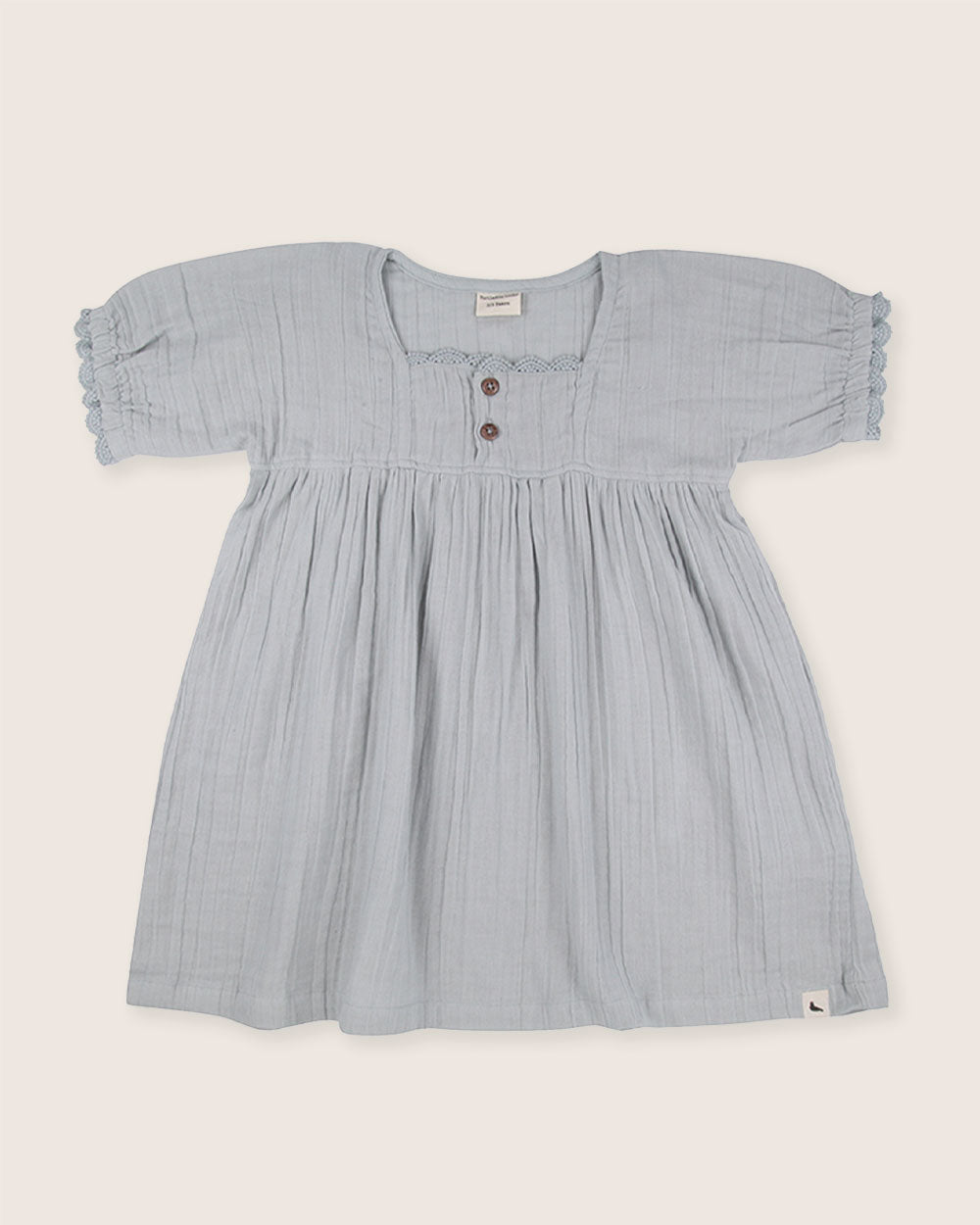 Sky Blue Scallop Edge Dress - image 1