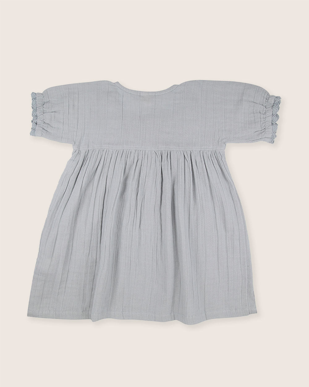 Sky Blue Scallop Edge Dress - image 4
