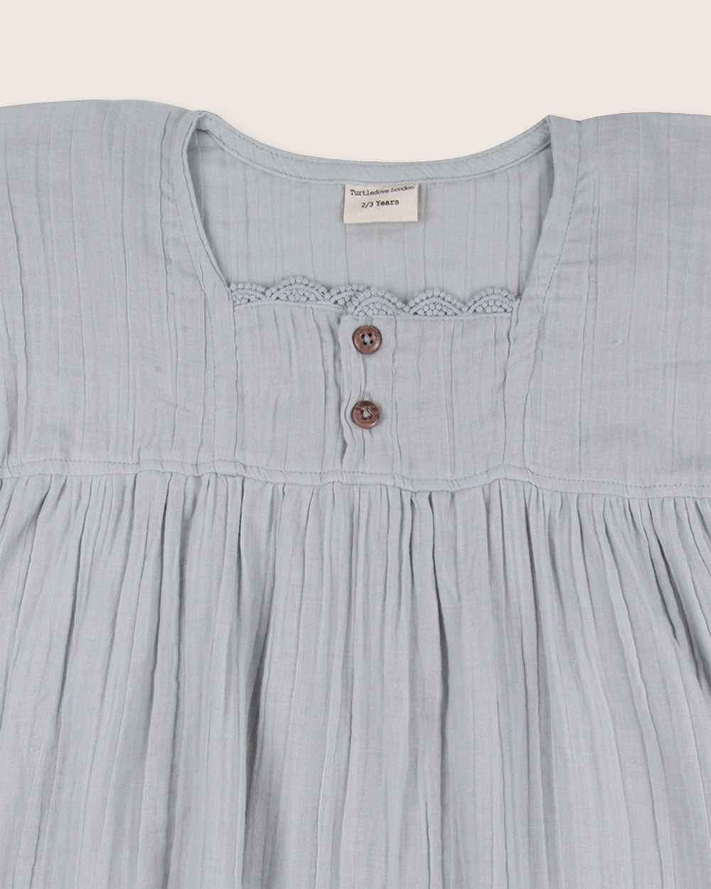 Sky Blue Scallop Edge Dress - image 2