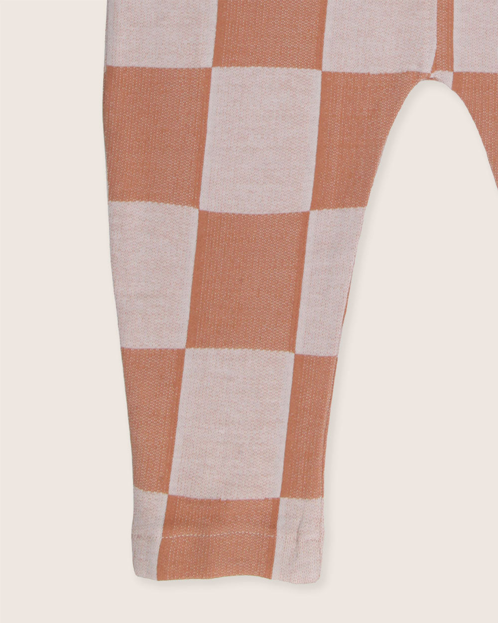 Orange Bold Check Print Dungarees - image 4